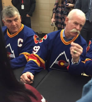 Lanny Mcdonald in a Colorado Rockies uniform.